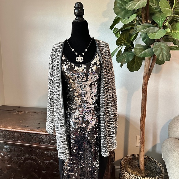 NWT Yoana Baraschi Sequins Bodycon Dress - Picture 3 of 8